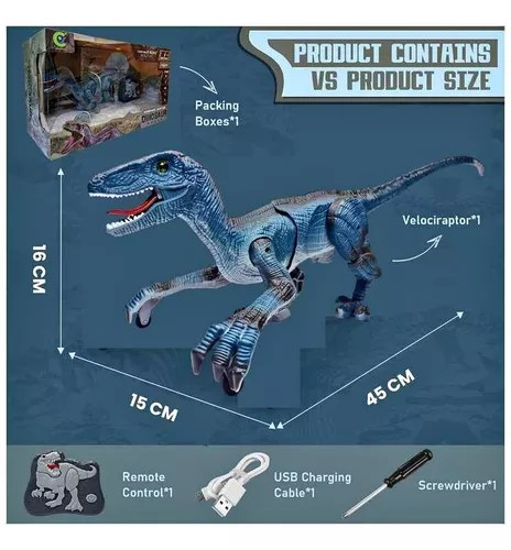 Dinosaurio a control Remoto que hecha humo