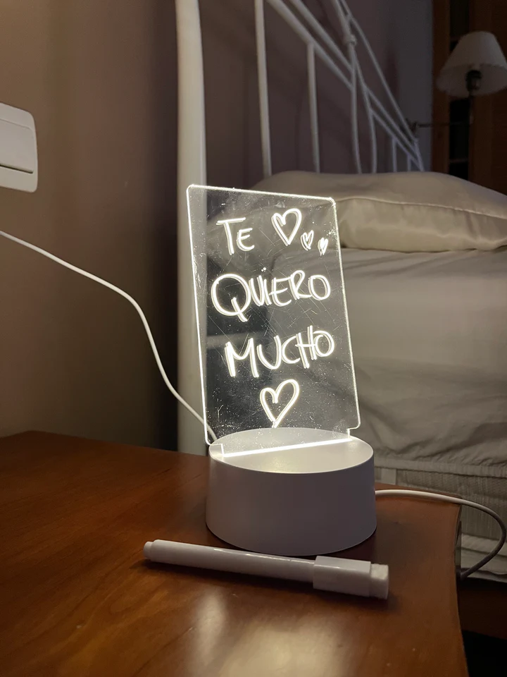 Tablero de Notas con Luz Led