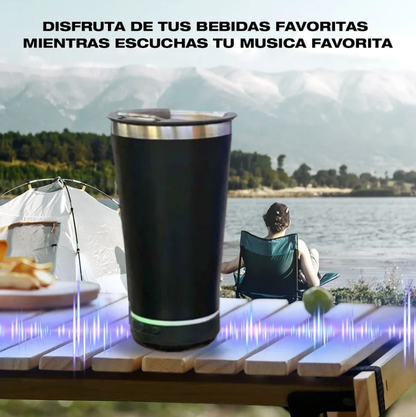 Vaso Termico Con Luz Y Parlante