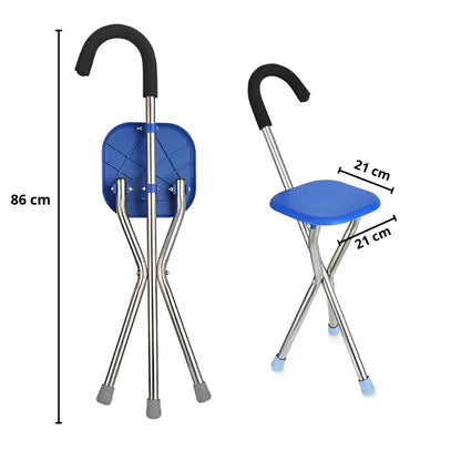 Bastón Con Asiento Plegable