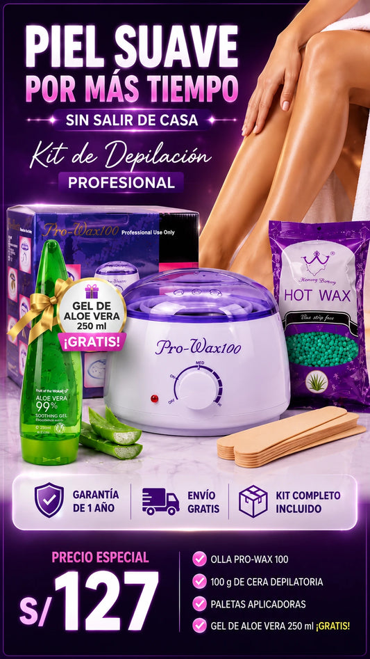 Kit Depilación ProWax Premium 4 en 1