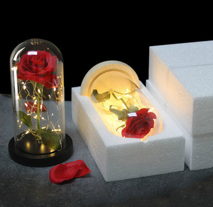 Cúpula de Cristal con Rosa Eterna