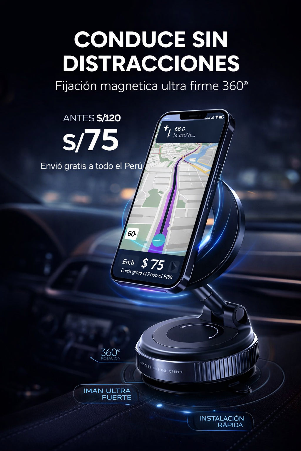 Soporte magnetico 360