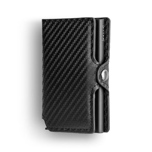 Billetera Fibra De Carbono Premium con monedero RFID - NEGRO