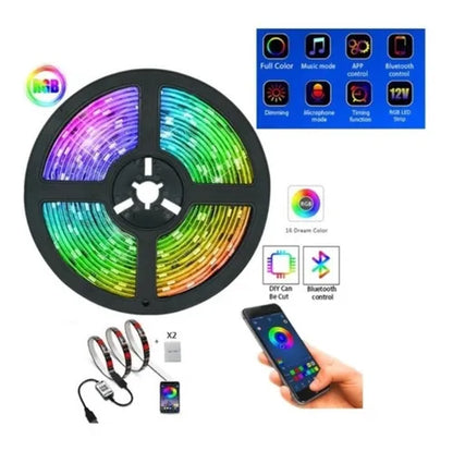 Luces bluetooth rgb 5050 5 metros