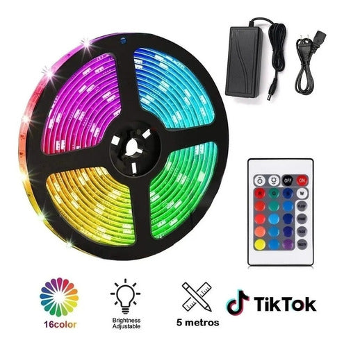 Luces RGB 5050 5m con control inalámbrico