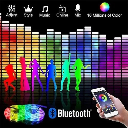 Luces bluetooth rgb 5050 5 metros