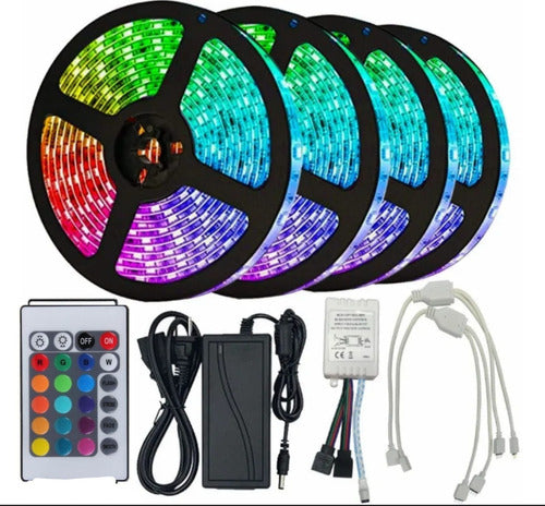 Luces RGB 5050 5m con control inalámbrico