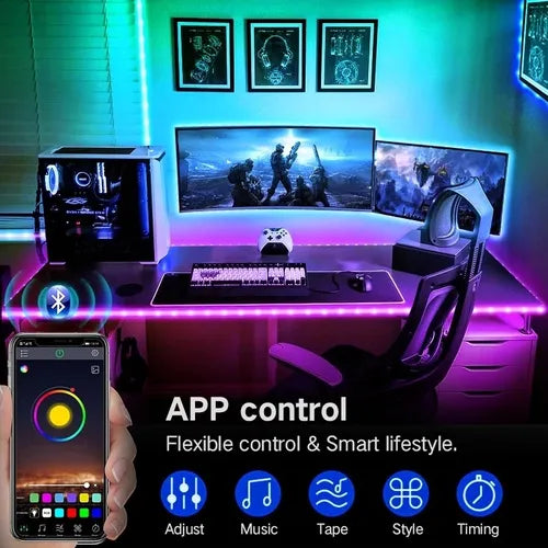 Luces bluetooth rgb 5050 5 metros