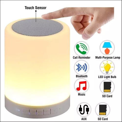 Lampara RGB con parlante bluetooth tactil
