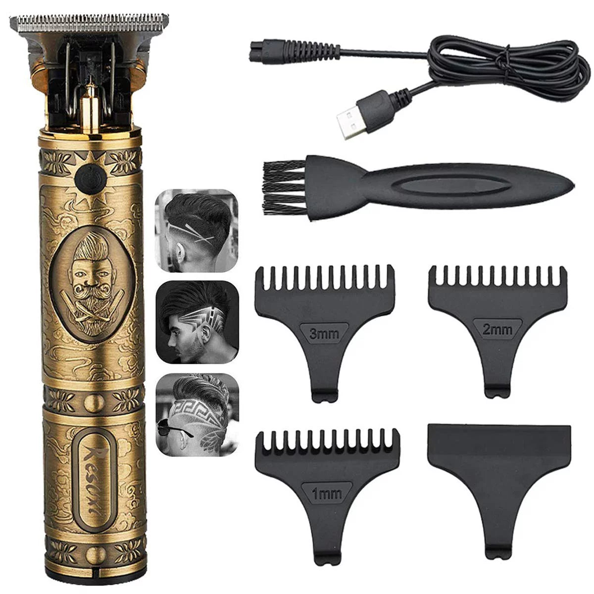 Máquina Cortadora de Cabello Patillera Trimmer Recargable