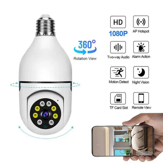 Foco Camara 360 vision Nocturna Audio y Microfono incorporado