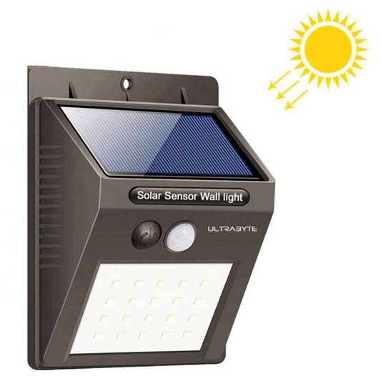 Foco Pared 30 Led Solar Sensor Movimiento