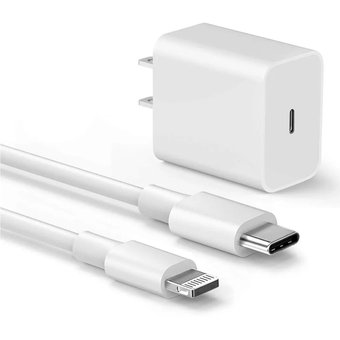 Cargador Rápido Apple 20W + Cable USB-C a Lightning ⚡📱