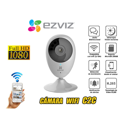 Cámara Inalámbrica Wifi C2C Full HD Inteligente - Ezviz