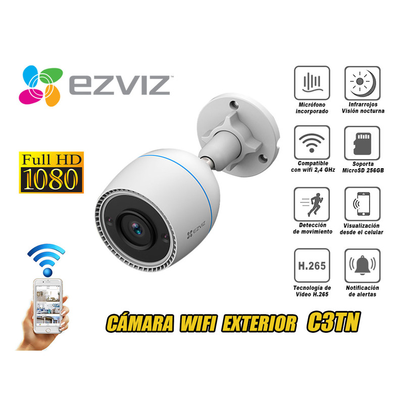 Cámara Wifi C3TN Exterior 1080P Full HD - Ezviz