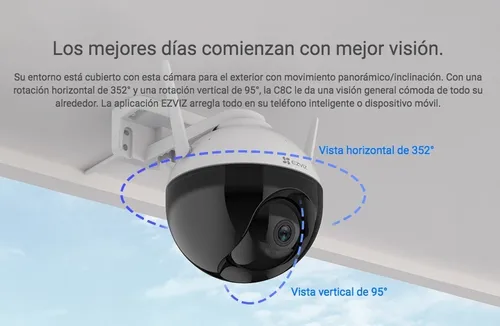 Cámara de seguridad 360 Grados Wifi C8C LITE 1080P Full HD Exterior Ezviz