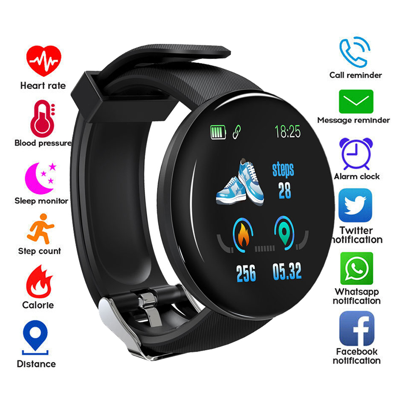 Reloj Inteligente D18 Unisex Android, ios