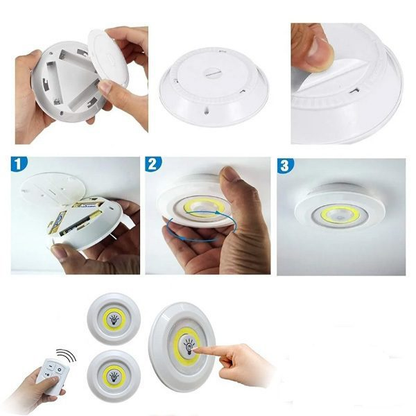 Set 3 Focos Led con Control Remoto y 3 Intensidades