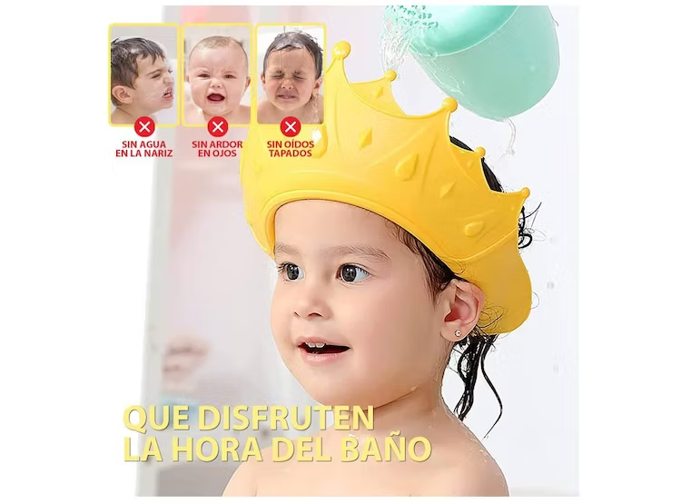 Gorro Corona para bañar Bebes