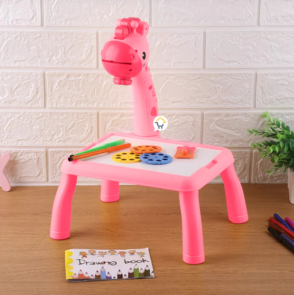 Mesa de dibujo con proyector para niños