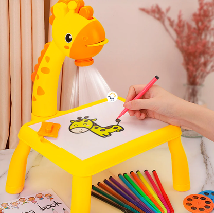 Mesa de dibujo con proyector para niños