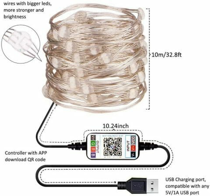 Luces inteligentes navideñas led - 5 metros