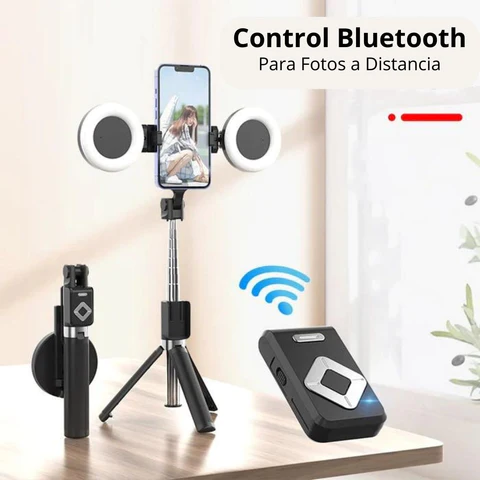 Palito Selfie - Tripode + 70cm Aros de luz led